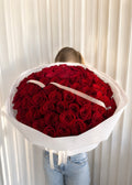 Mono-Bouquet of Red Roses “Amour”