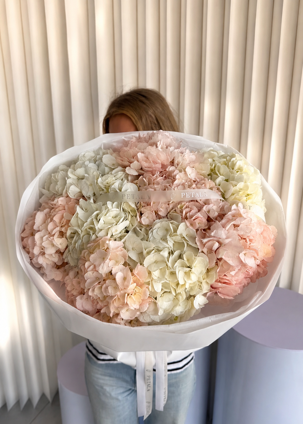 Mono-Bouquet of Columbian Hydrangeas “Claudette”